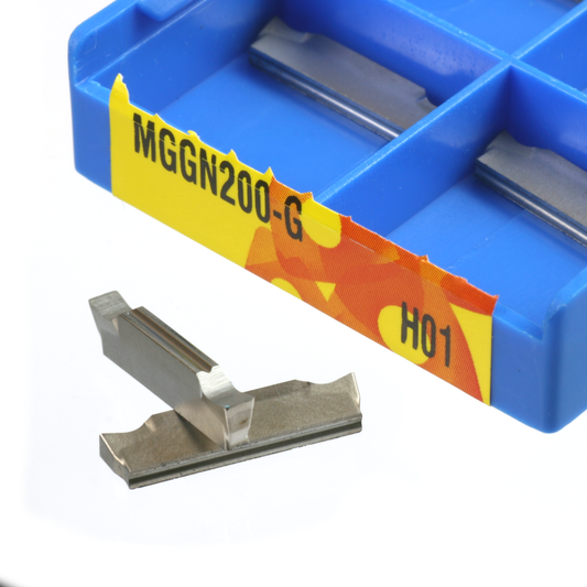 10pcs MGGN200-G H01 Aluminium High Polish Positive Rake Parting Grooving Inserts