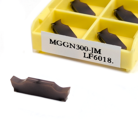 MGGN300 Carbide Parting / Grooving Inserts 3mm Wide for Cutting Steel & Stainless Steel