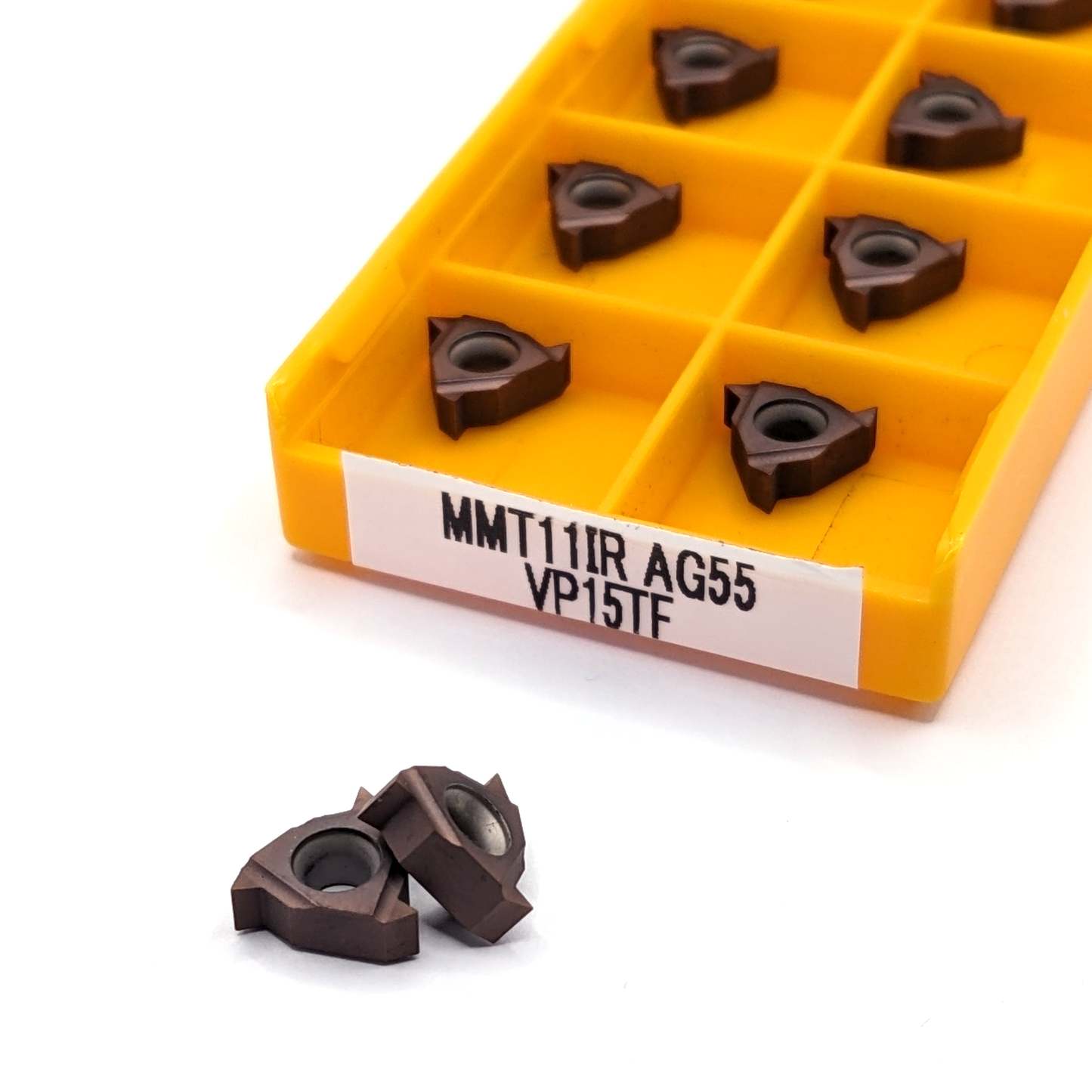 10pcs MMT 11IR AG55 VP15TF 55 Degree External Threading Insert BSW