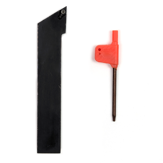 Photo of a left handed 20mm shank SDJCL2020K07 toolholder