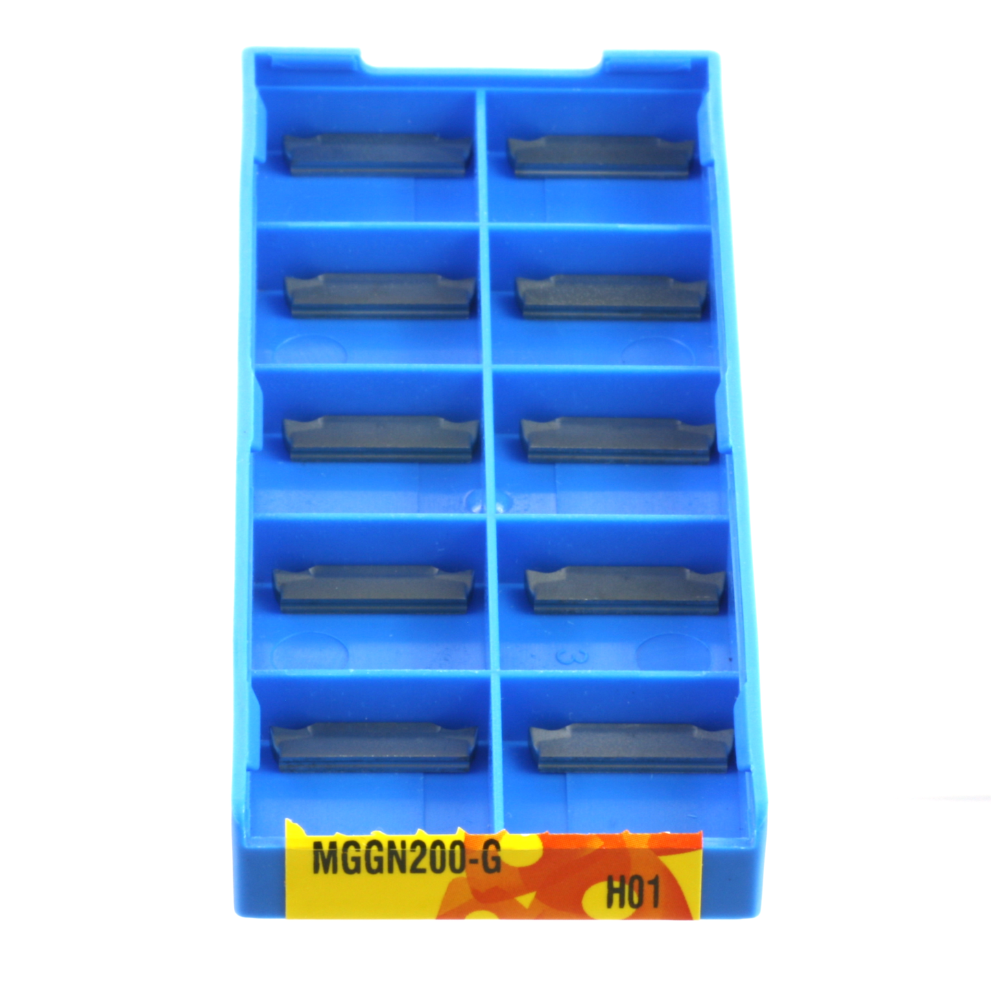10pcs MGGN200-G H01 Aluminium High Polish Positive Rake Parting Grooving Inserts