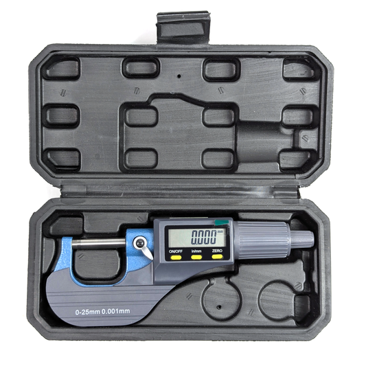 0-25mm 0-1" Digital Micrometer (Outside/External) - Boxed
