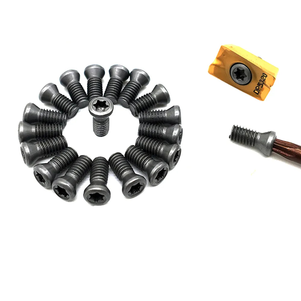 M1.8 M2 M2.2 M3 M3.5 M4 M5 M6 Spare Torx Screws for Lathe / Milling Inserts