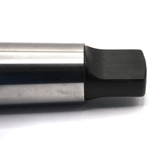 The tang of an Morse Taper 3 (MT3) to Jacobs Taper (JT6) Arbor