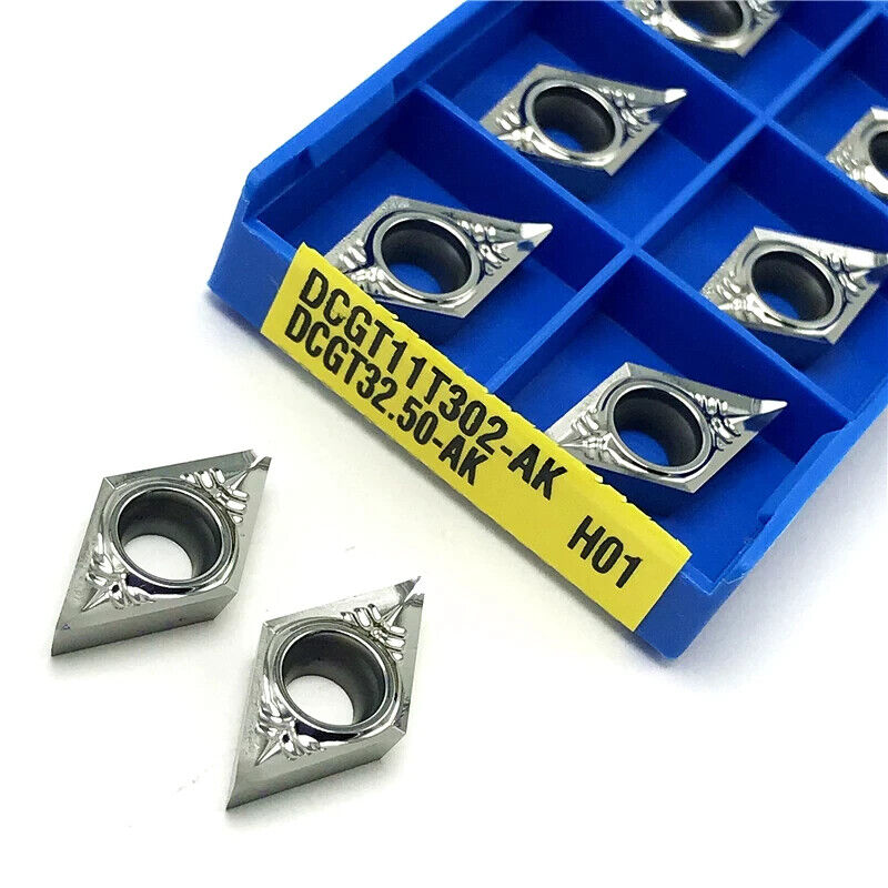 Lot De 10 Inserts Carbure CNC CCGT060202-AK H01 CGT21.50.5-AK Pour Aluminium
