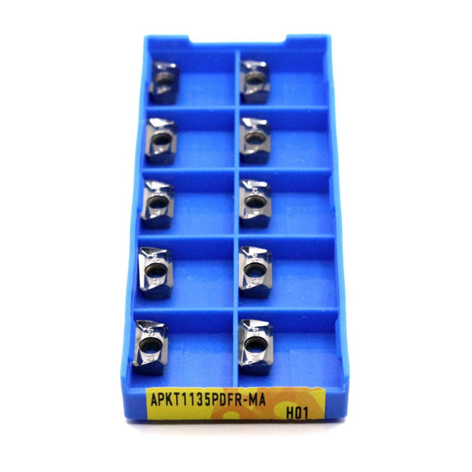 10pcs APKT1135PDFR-MA H01 Aluminium Cutting Milling Inserts