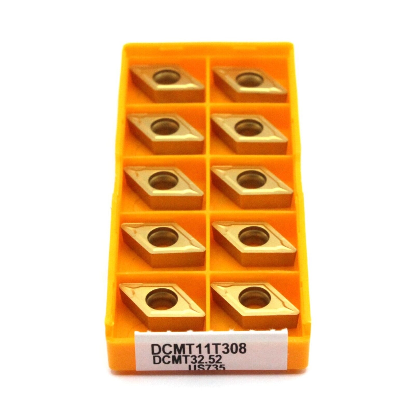 10pcs DCMT11T308 UE6020/VP15TF/US735 Carbide Insert Lathe Cutting Tool Bit CNC