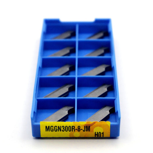 10pcs MGGN300R-8-JM H01 Aluminium Cutting Lathe Inserts Right Hand Grooving