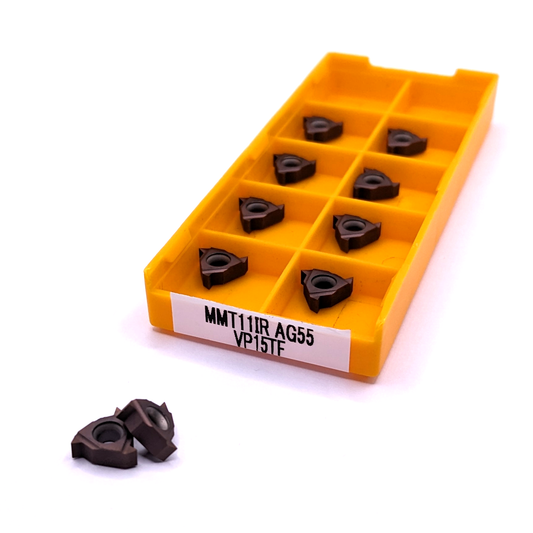 Box of 11IR AG55 VP15TF 55 Degree Internal Threading Inserts