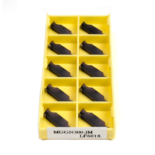 MGGN300 Carbide Parting / Grooving Inserts 3mm Wide for Cutting Steel & Stainless Steel