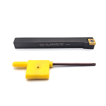 Turning Facing Indexable Tool Holders + CCMT060204 Lathe Inserts 8mm-12mm Shank