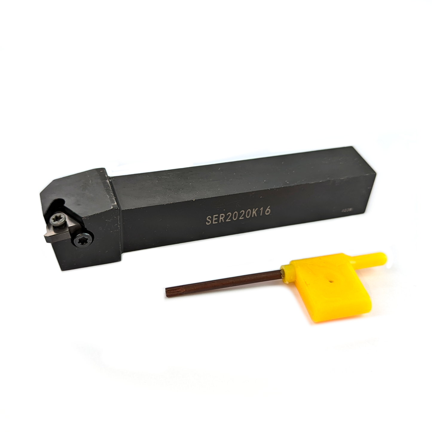 A 20mm shanked SER2020K16 external threading toolholder