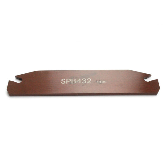 Angled photo of a SPB432 blade holder for SP400 parting/grooving inserts