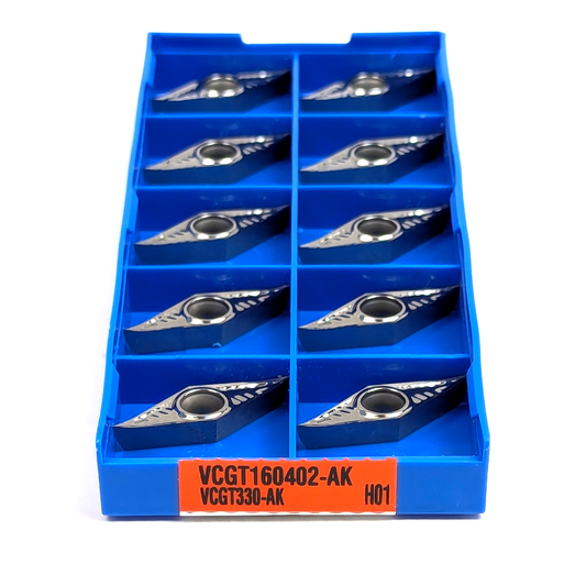 10pcs VCGT160402 Aluminium Cutting Carbide Lathe Inserts