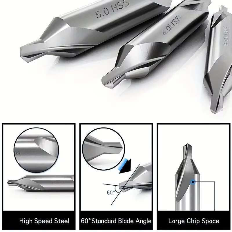 7 piece HSS centre drill set 1-5mm