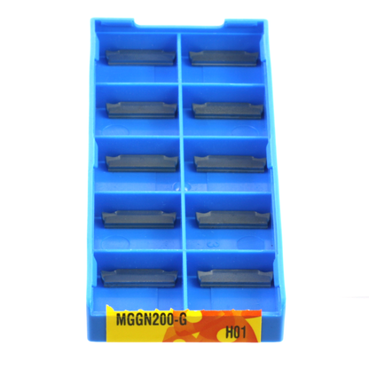 10pcs MGGN200-G H01 Aluminium High Polish Positive Rake Parting Grooving Inserts