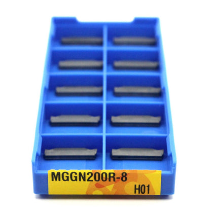 10pcs MGGN200R-8 H01 Aluminium Cutting Lathe Inserts Right Hand Grooving/Parting