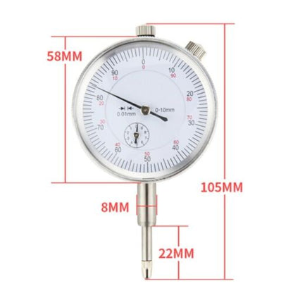 Metric Dial Test Indicator DTI Guage + Magnetic Stand Holder - 0.01mm Accuracy