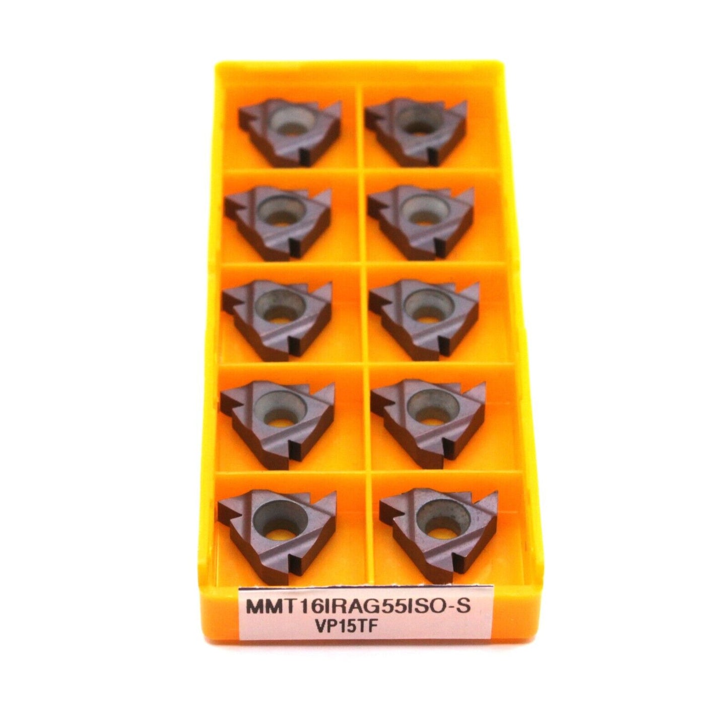 Box of 10 MMT16IRAG55ISO-S VP15TF Carbide Threading Inserts