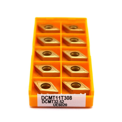 10pcs DCMT11T308 UE6020/VP15TF/US735 Carbide Insert Lathe Cutting Tool Bit CNC