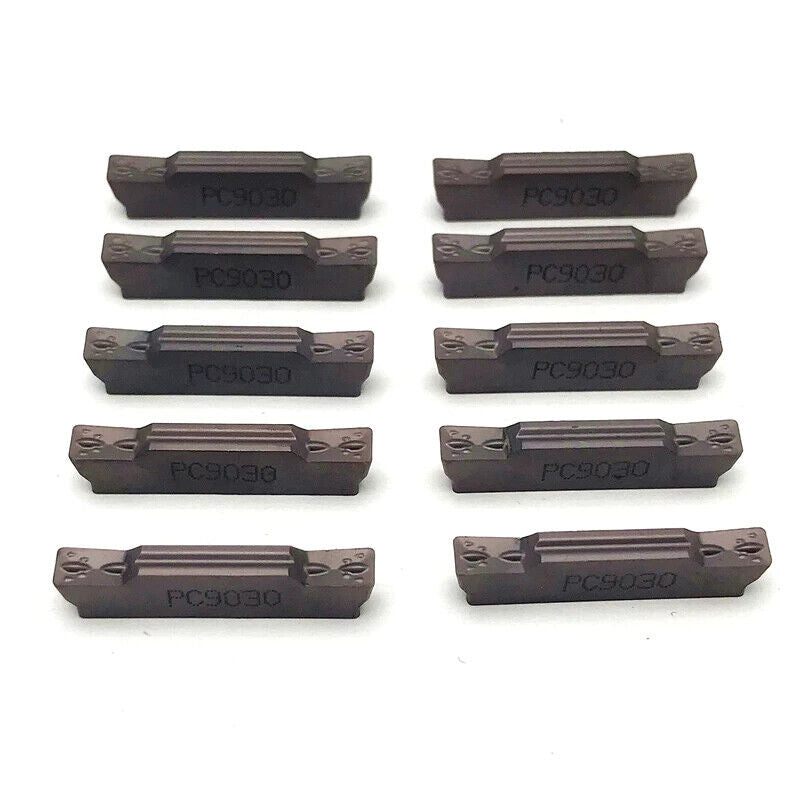 10pcs MGMN300-M NC3030/PC9030 Parting Off Grooving Carbide Lathe Turning Inserts