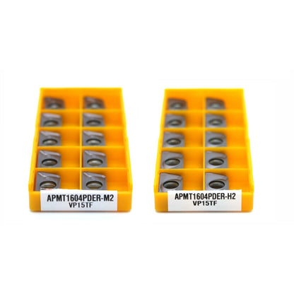 10pcs APMT1604PDER M2 and H2 VP15TF Carbide Milling Inserts