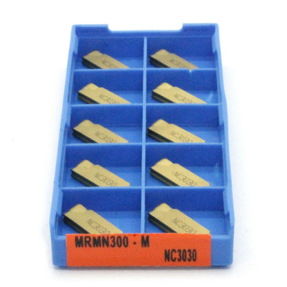 10pcs MRMN300-M NC3030/PC9030 Round Grooving Carbide Lathe Turning Inserts