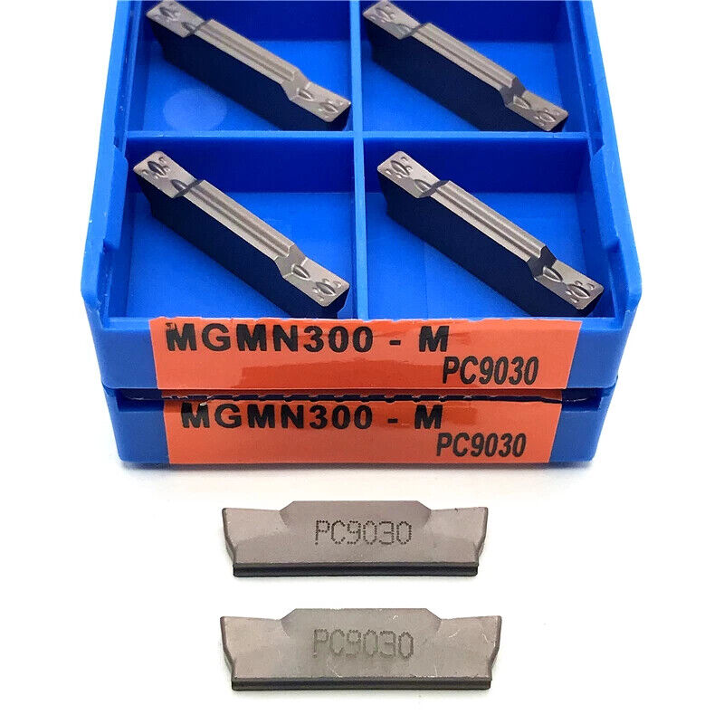 10pcs MGMN300-M NC3030/PC9030 Parting Off Grooving Carbide Lathe Turning Inserts