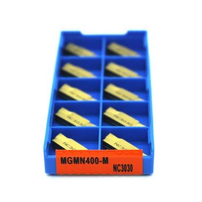 10pcs MGMN400-M NC3030/PC9030 Parting Off Grooving Carbide Lathe Turning Inserts