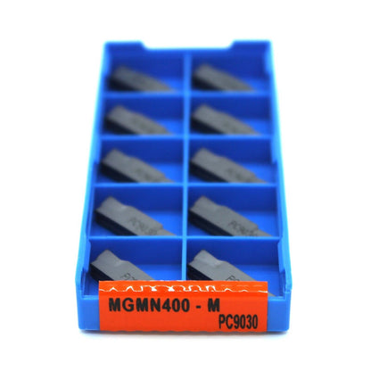 10pcs MGMN400-M NC3030/PC9030 Parting Off Grooving Carbide Lathe Turning Inserts